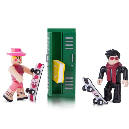 Roblox High School Game Pack with action figures and exclusive virtual item

