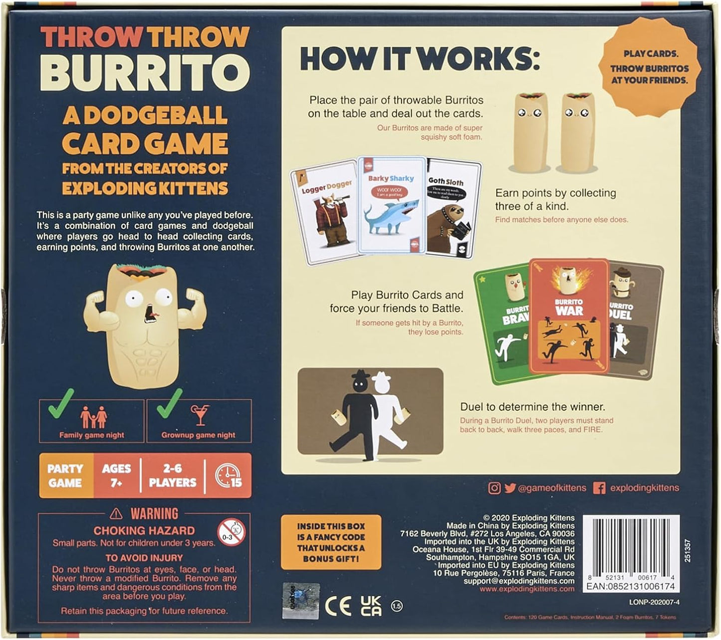 Throw Throw Burrito - A Dodgeball Card Game