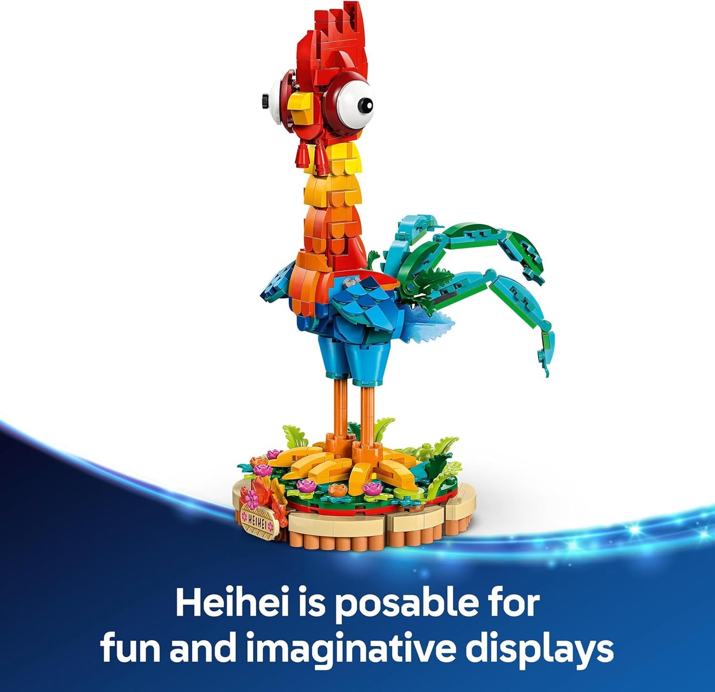 LEGO Disney Moana 2 Heihei – Buildable Animal Model Kit