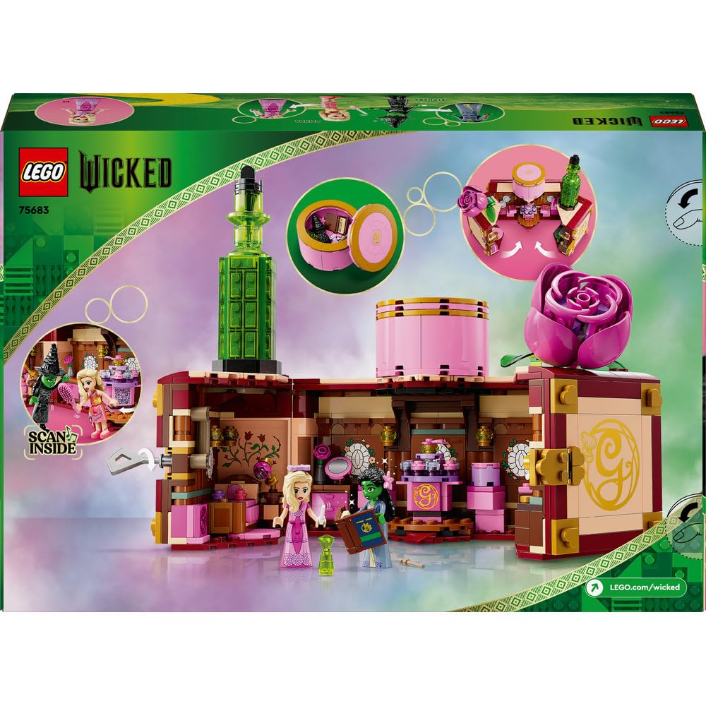 LEGO Wicked Glinda & Elphaba’s Dormitory Collectible Toy Model 75683 (740 Pieces)