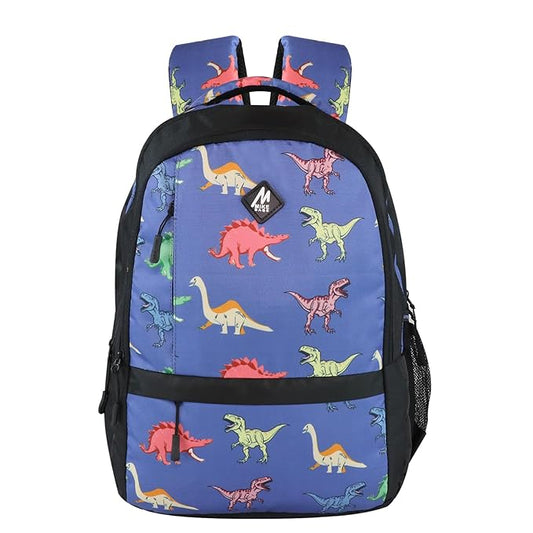 Mike Rage Dino School Bags – 18L | Fun & Durable Blue Backpack for Kids
