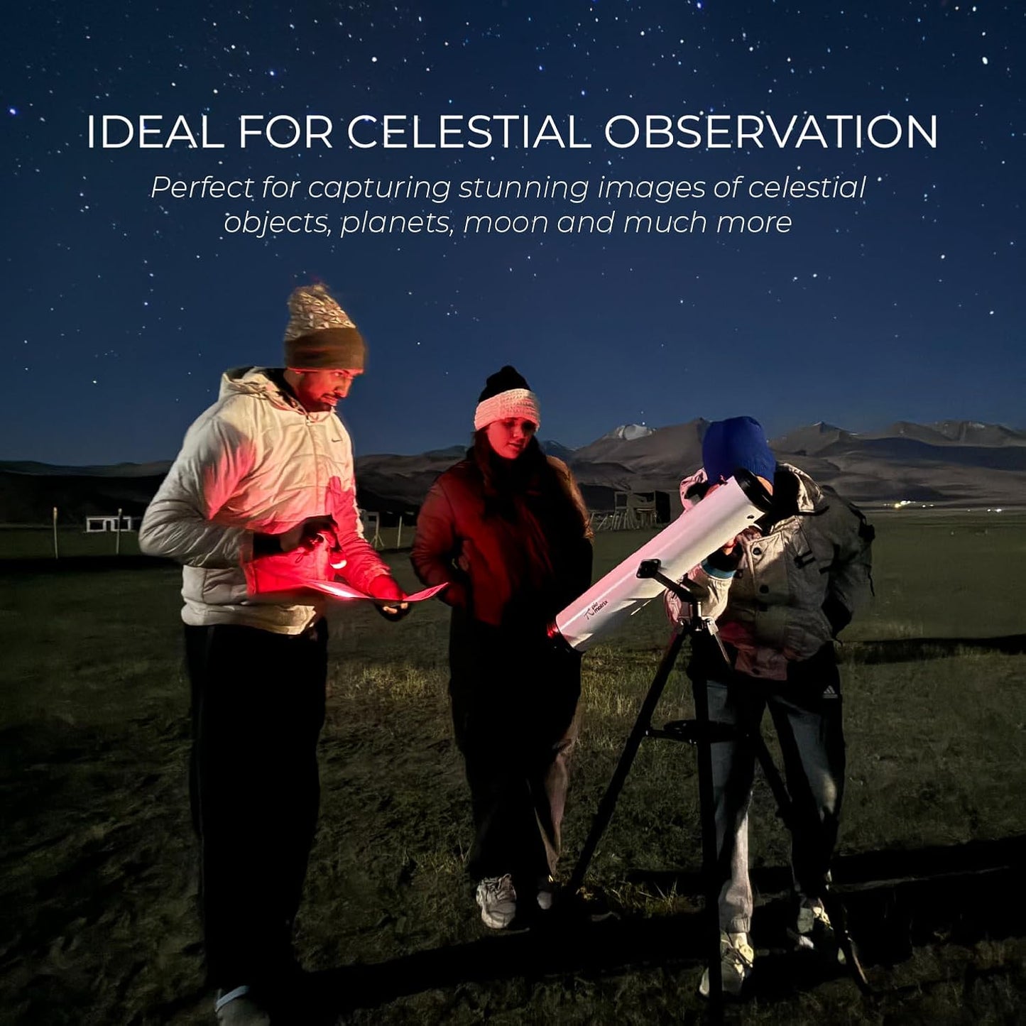 Pegasus 76700 HD Telescope – Explore Moon, Planets & Deep Space in Ultra Clarity