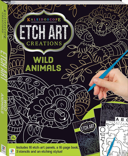 Kaleidoscope Etch Art Creations: Wild Animals