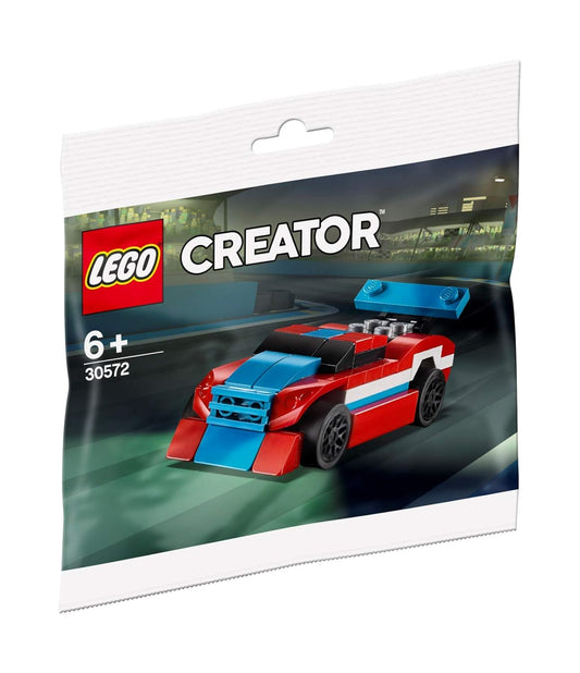 LEGO 30572 Creator Race Car – Red, White, Blue Mini Build Polybag Set

