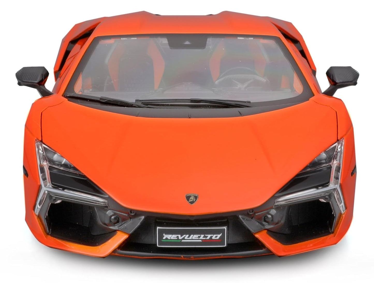 Maisto - 1/18 Scale Model Compatible with Lamborghini Revuelto Hybrid 2023 (Orange) Sports Car Collectible Miniature