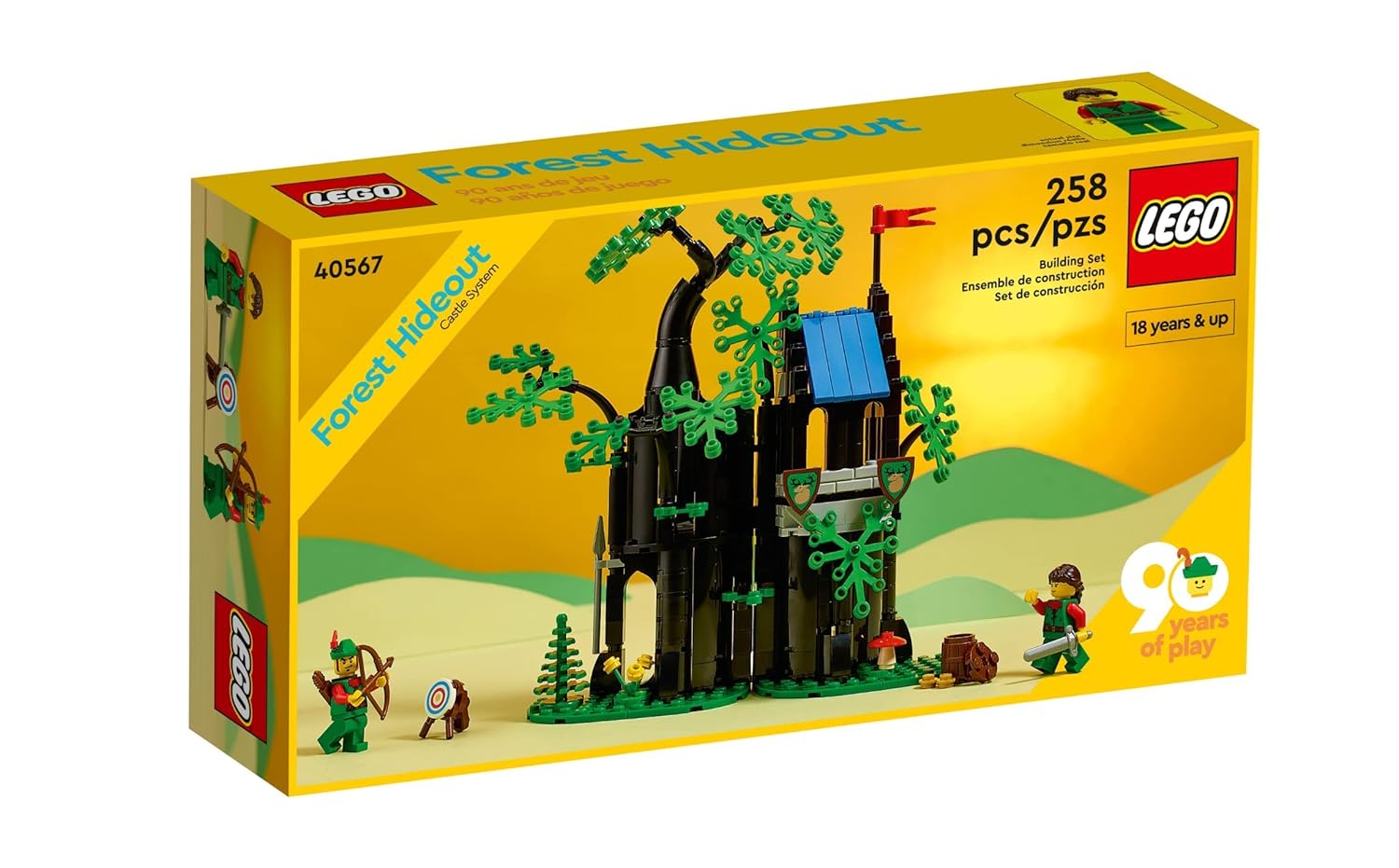 LEGO 40567 Forestmen Forest Hideout collectible display set with 258 pieces