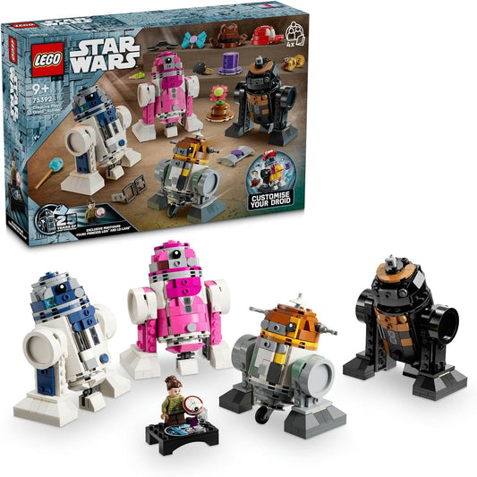 LEGO 75392 Star Wars Droid Builder set with customizable droids and fun accessories for creative Star Wars play