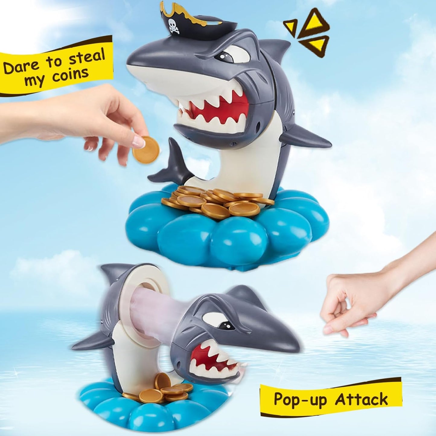 Pop-Up Shark Game – Fun Pirate Surprise Toy for Kids