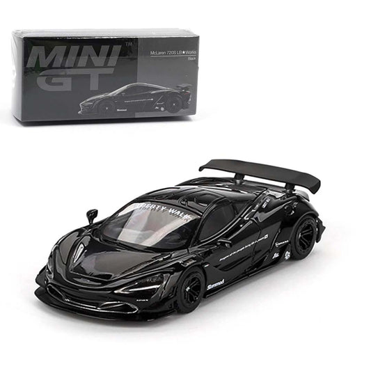 Mini GT 1/64 McLaren 720S LB Works Black LHD Diecast Scale Model Car