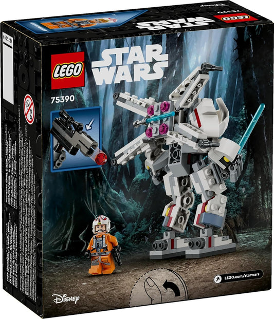LEGO Star Wars Luke Skywalker's X-Wing Mech (75390) set featuring detailed mech design, perfect for Star Wars fans and LEGO enthusiasts.
