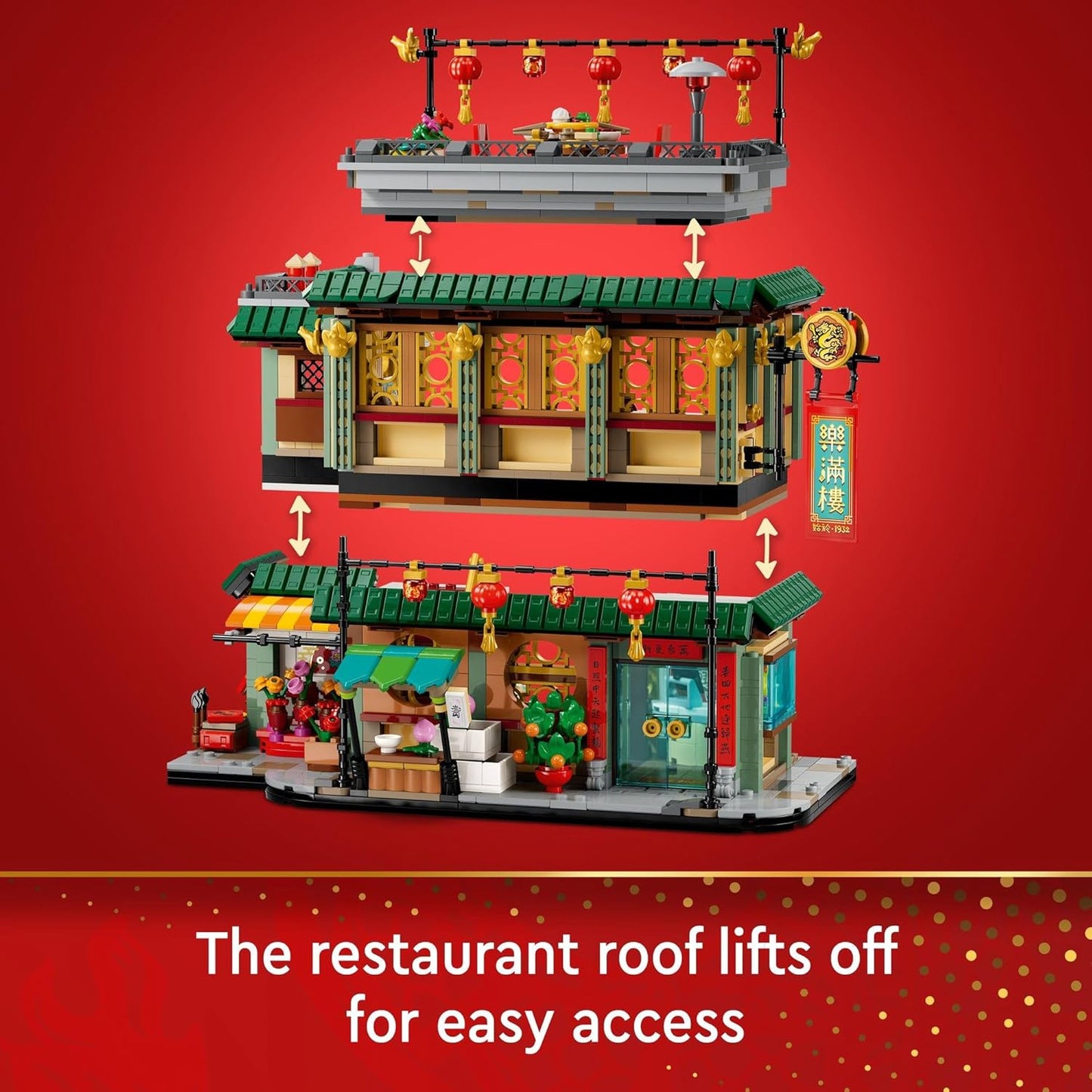 LEGO 80113 Spring Festival Family Reunion Celebration Restaurant Toy (1823 Pieces)