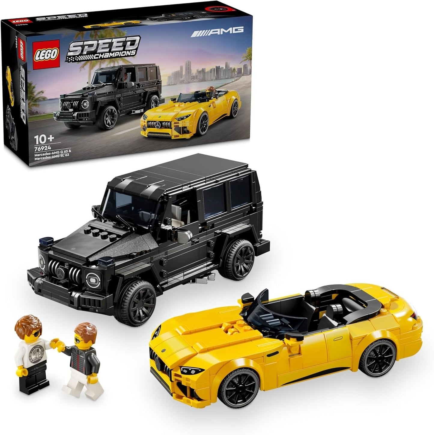 Lego 76924 Speed Champions Set: 76924 Mercedes-AMG G 63 &amp; Mercedes-AMG SL 63 (808 Pieces)