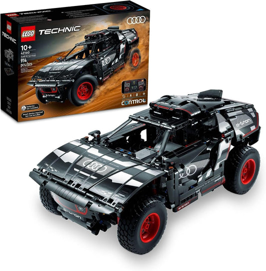 LEGO Technic Audi RS Q e-tron 42160 – detailed model with remote-controlled functions and realistic design.
