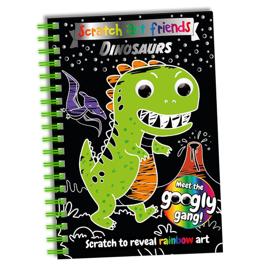 Scratch Art Friends: Dinosaurs by Bookoli
