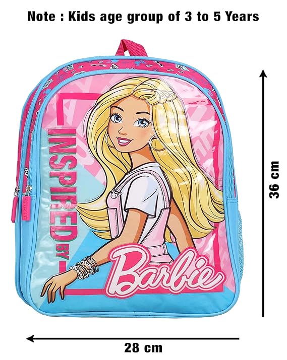 Striders Barbie Inspired School Bag – 36 cm | Dreamy Style for Little Fashion Icons (Ages 3-5)