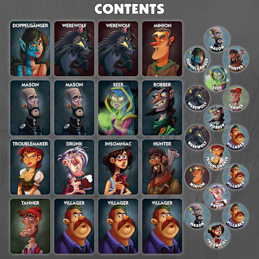 Bezier Games One Night Ultimate Werewolf Board Game