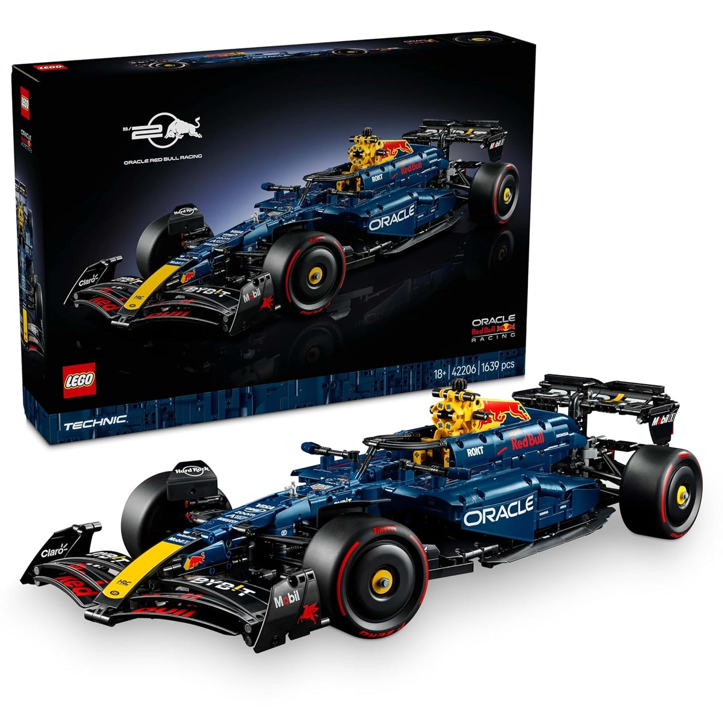 LEGO Technic Oracle Red Bull Racing RB20 F1 Car 42206 – Advanced Model Kit for Adults (18+)
