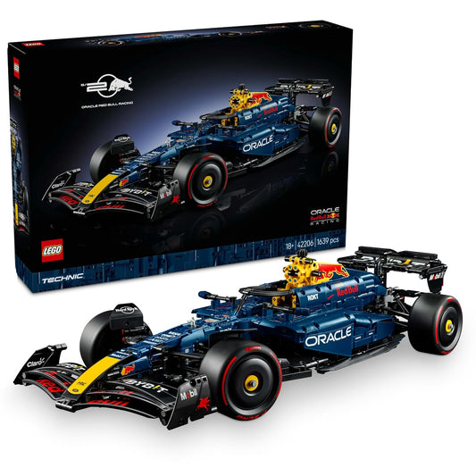 LEGO Technic Oracle Red Bull Racing RB20 F1 Car 42206 – Advanced Model Kit for Adults (18+)