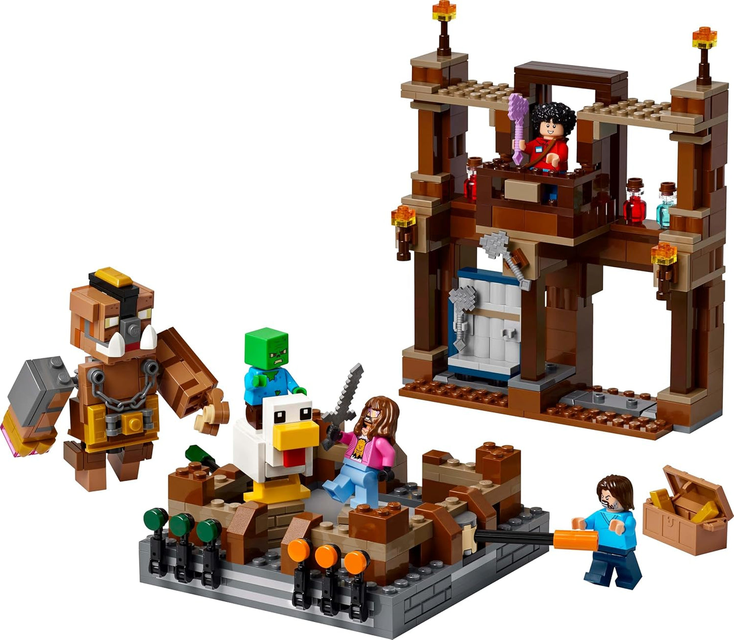 LEGO Minecraft Woodland Mansion Fighting Ring Gamer Toy with Mob Figures 21272 Building Blocks Toys for 10+ Gift for Boys and Girls