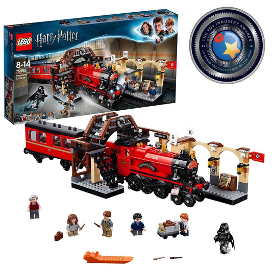 LEGO 75955 Harry Potter Hogwarts Express toy train set with 801 pieces and minifigures