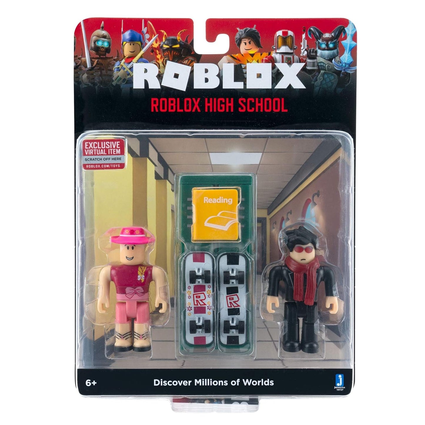 Roblox  Ultimate Action Figures: Roblox High School Game Pack [Includes Exclusive Virtual Item]