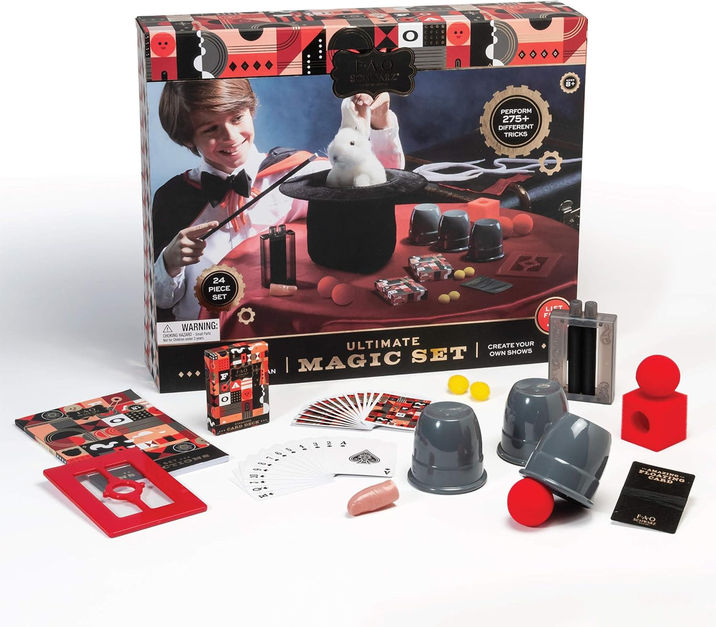 FAO Schwarz Ultimate Magic Set – Perform 300+ Tricks with 24 Accessories – Perfect for Kids Ages 8+ – Fun Indoor/Outdoor Play