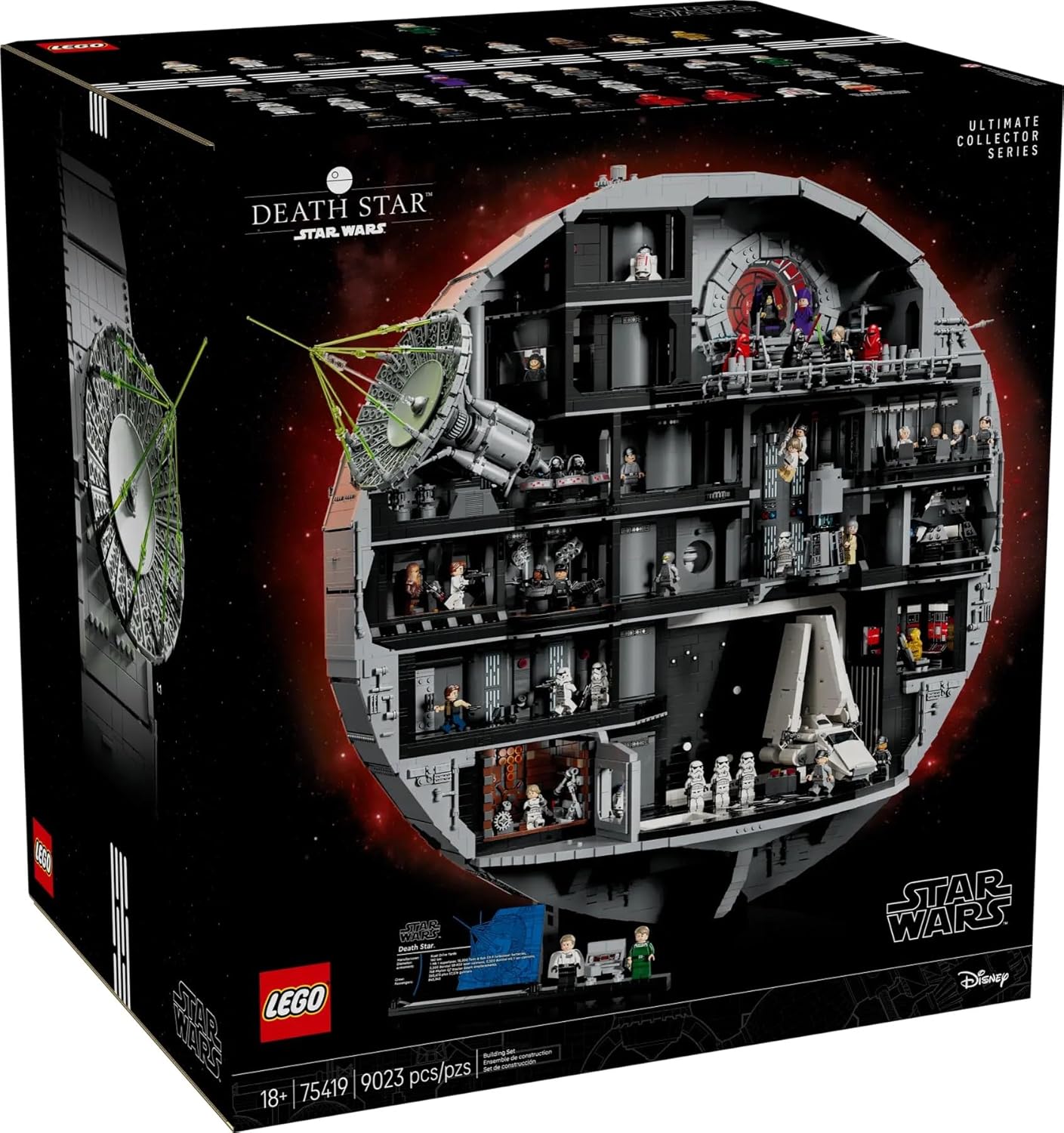 LEGO 75419 UCS Death Star – 9,023 Pieces, 40 Minifigures, Ultimate Collector Series, Star Wars 2025