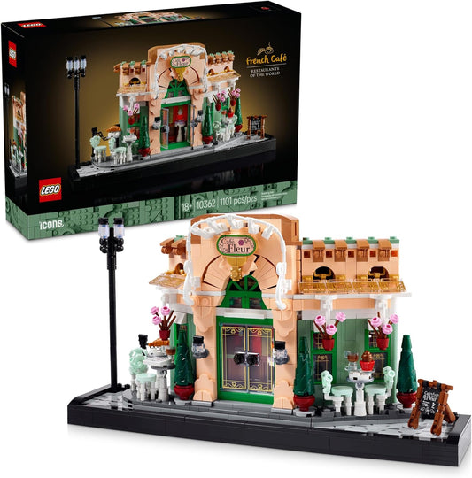 LEGO 10368 Icons French Café Paris Building Set (1101 Pieces)