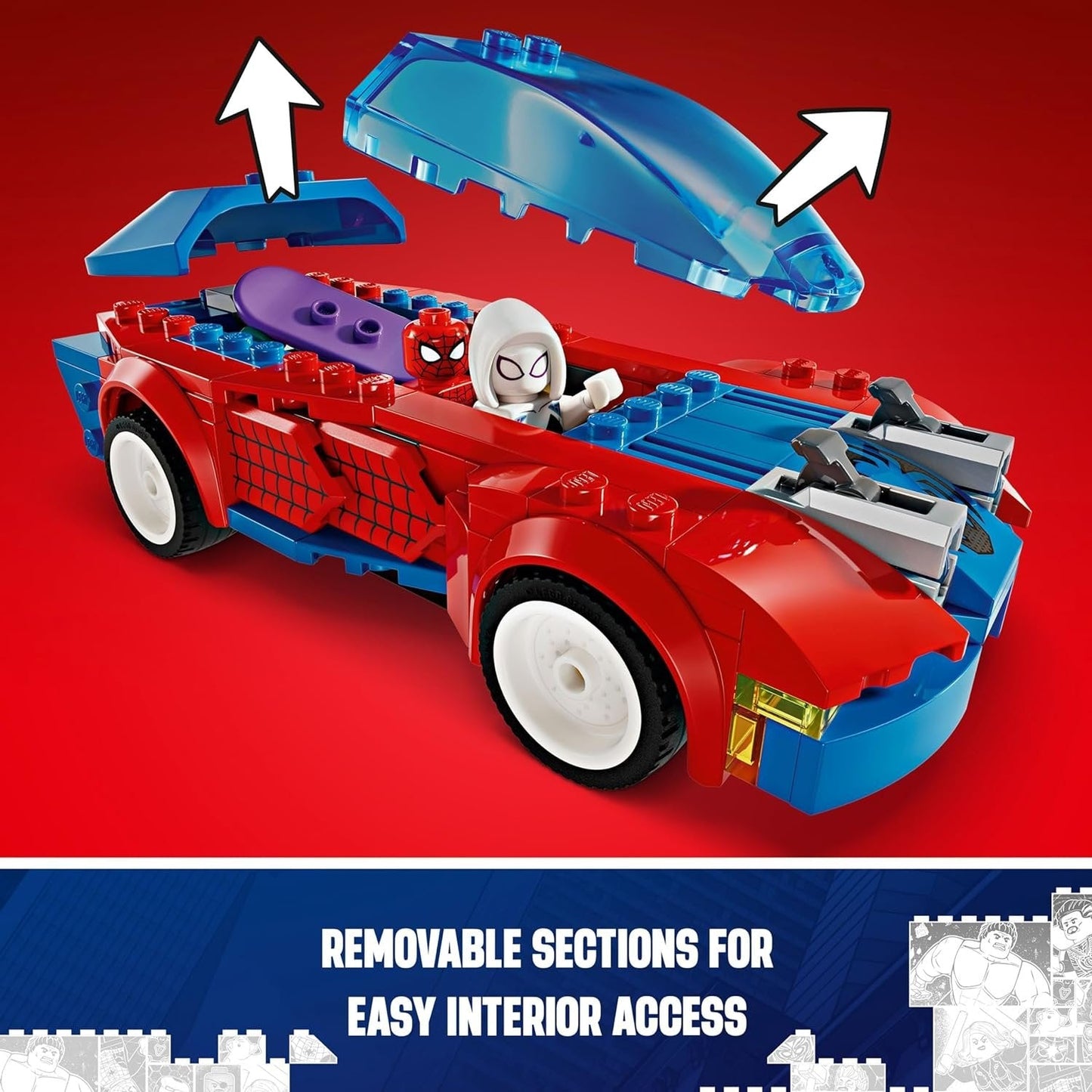 LEGO Marvel Spider-Man Race Car &amp; Venom Green Goblin 76279 (227 Pieces)