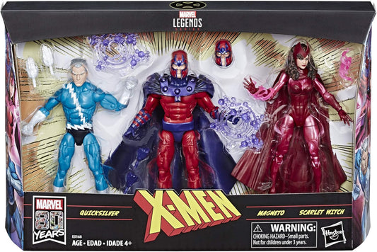 Marvel Legends Family Matters 3-Pack with Magneto, Quicksilver & Scarlet Witch 6-inch action figures