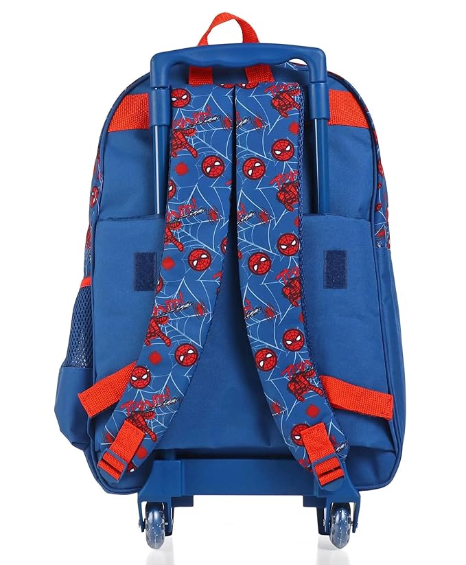 STRIDERS Spider-man 16 Inch Trolley School Bag for Kids Stylish, Easy to Carry Backpack for Boys Ages 6-8