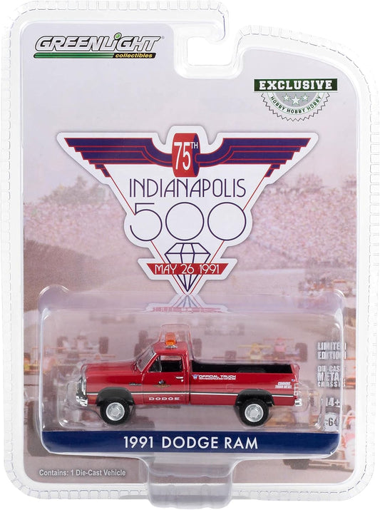 Greenlight 75th Indianapolis 500 Exclusive – 1991 Dodge Ram Fire Truck (1:64 Scale Die-Cast)