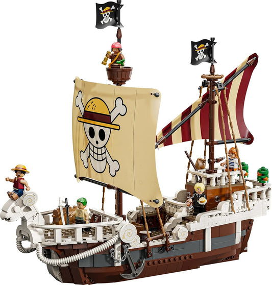 LEGO One Piece The Going Merry Pirate Ship 75639 – Building Toy Set for Kids 10+ 1376 piece Netflix series set