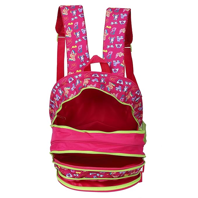 Striders Barbie Rainbow Backpack - 36 cm | Colorful & Stylish School Bag for Kids