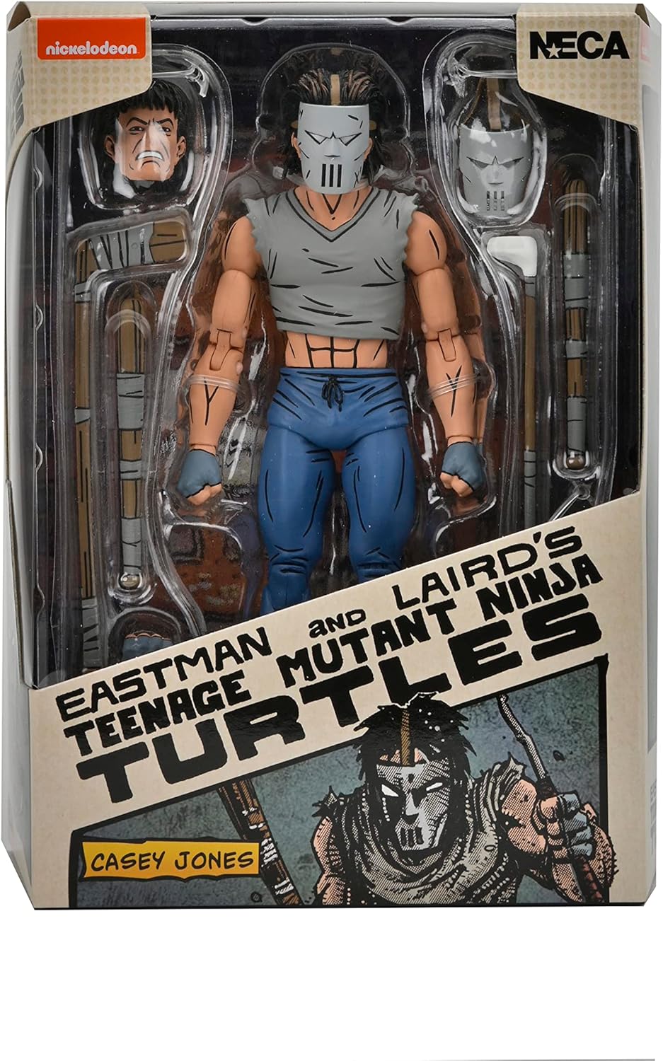NECA – Teenage Mutant Ninja Turtles (Mirage Comics) – 7” Scale Action Figure – Casey Jones