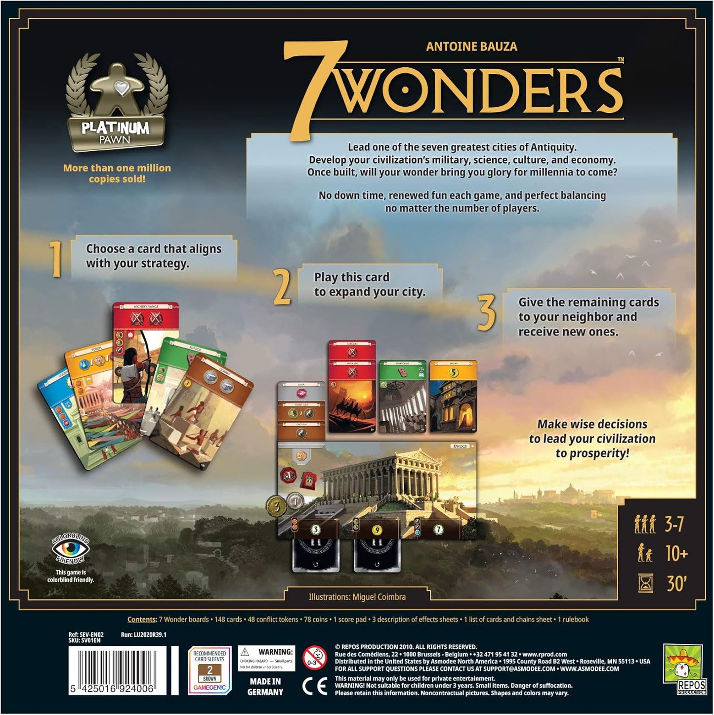 7 Wonders 2nd Edition Board Game