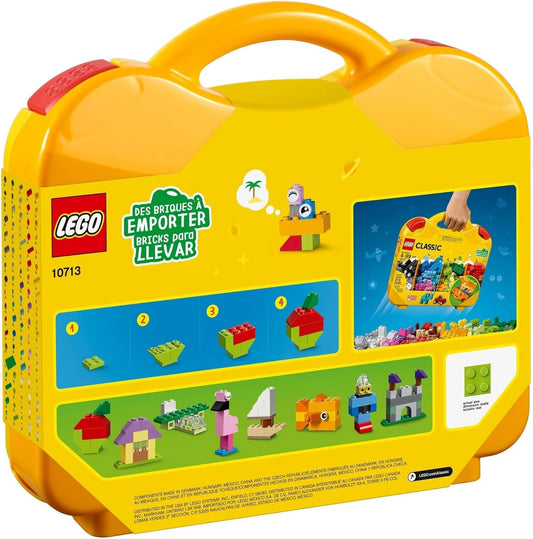LEGO 10713 Classic Creative Suitcase - Includes Storage Organizer Case with Colorful Building Bricks