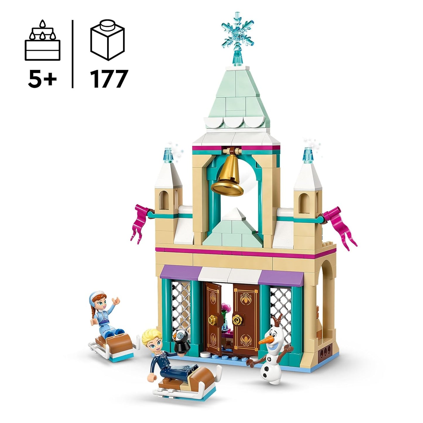 LEGO ǀ Disney Frozen Arendelle Frozen Castle Building Playset 43265 Building Blocks Toys for 5+ Gift for Boys and Girls