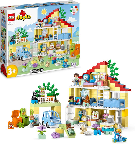 LEGO 10994 DUPLO My Town The Family House 3-in-1 Building Set (1083 Pieces)