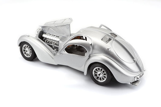 Bburago Die-Cast Bugatti Atlantic Car (Silver), Kid