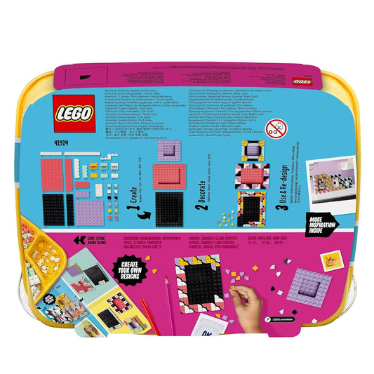 LEGO 41914 DOTS Creative Kid's Picture Frames DIY Tiles Beads Set, Room Decorations, Arts and Crafts - Multicolor (33 pieces)