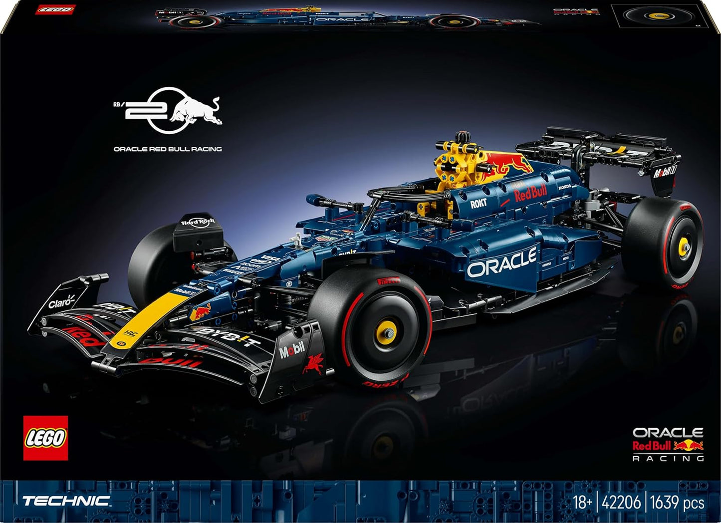 LEGO Technic Oracle Red Bull Racing RB20 F1 Car 42206 – Advanced Model Kit for Adults (18+)