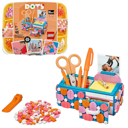 LEGO 41907 DOTS DIY Desk Organizer – 405 Pieces Arts & Crafts Building Set

