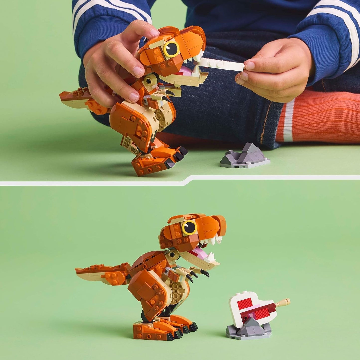 LEGO Jurassic World Little Eatie: T. Rex Figure - Dinosaur Toy for 7+ Year Old Boys & Girls, with Movable Jaws, Head & Tail - Dino Gift for Kids 76967