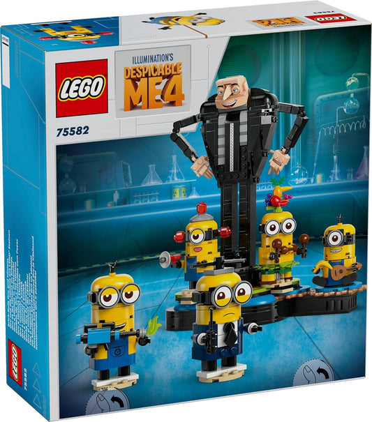 LEGO Despicable Me Gru und die Minions (75582) set with detailed characters and accessories, ideal for Despicable Me fans and LEGO builders.