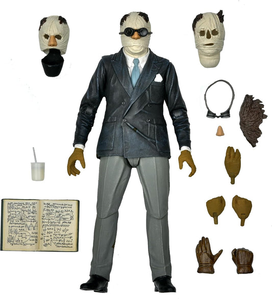 NECA 7-inch Ultimate Invisible Man Action Figure in color – Universal Monsters collectible

