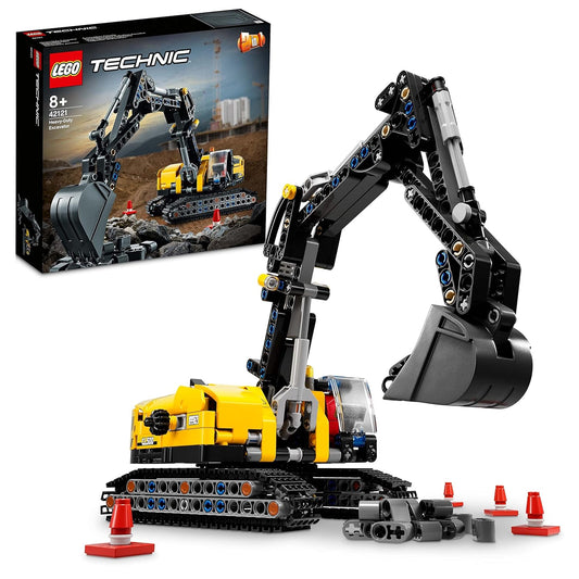 LEGO 42121 Technic Heavy-Duty Excavator building kit with realistic features