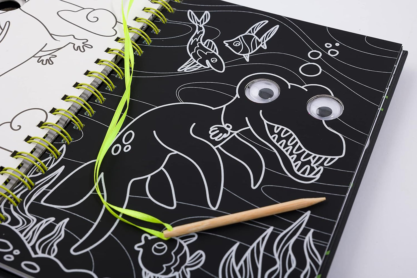 Scratch Art Friends: Dinosaurs by Bookoli