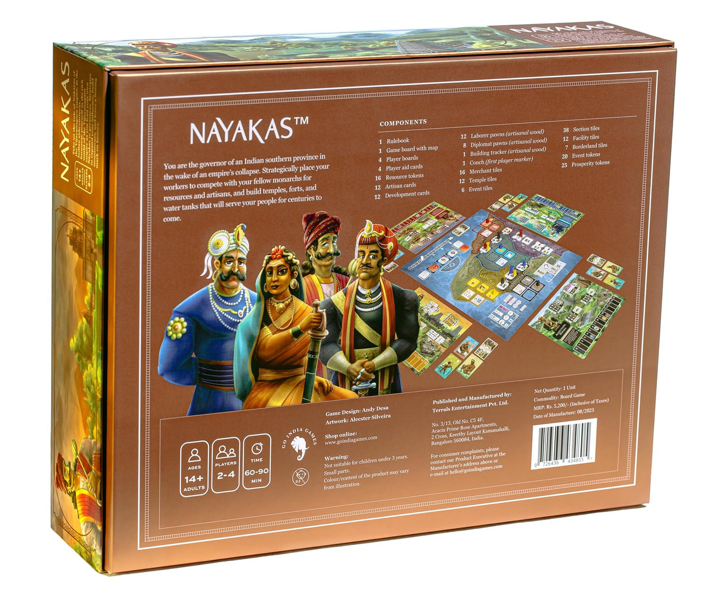 NAYAKAS Strategy Board Game | Epic Indian Strategy Game for Adults & Teens | Fun Tactical Game for Ages 14+
