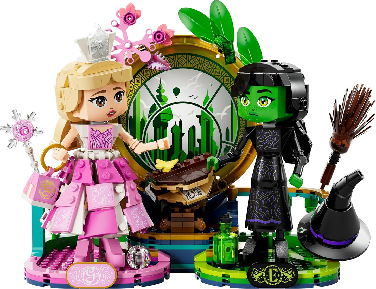 LEGO Wicked Elphaba & Glinda Figures Fantasy Toy Construction Playset 75682 (558 Pieces)
